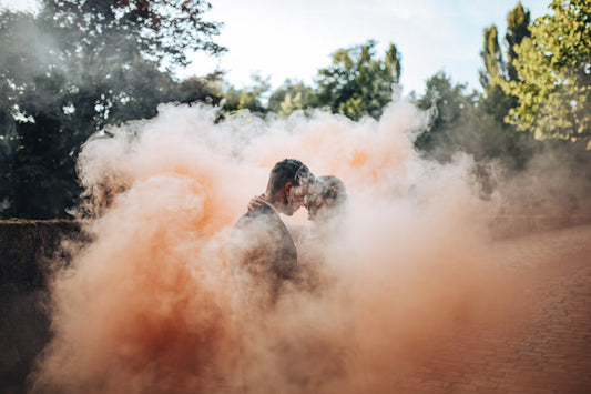 Tochas de Fumo Laranja